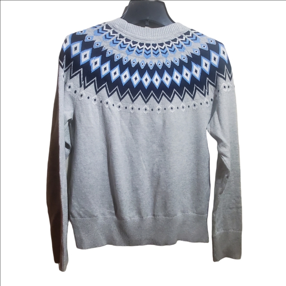 L. L. BEAN Cotton/Cashmere Sweater, Fair Isle Crewneck Size Small NEW with TAGS - Picture 7 of 8